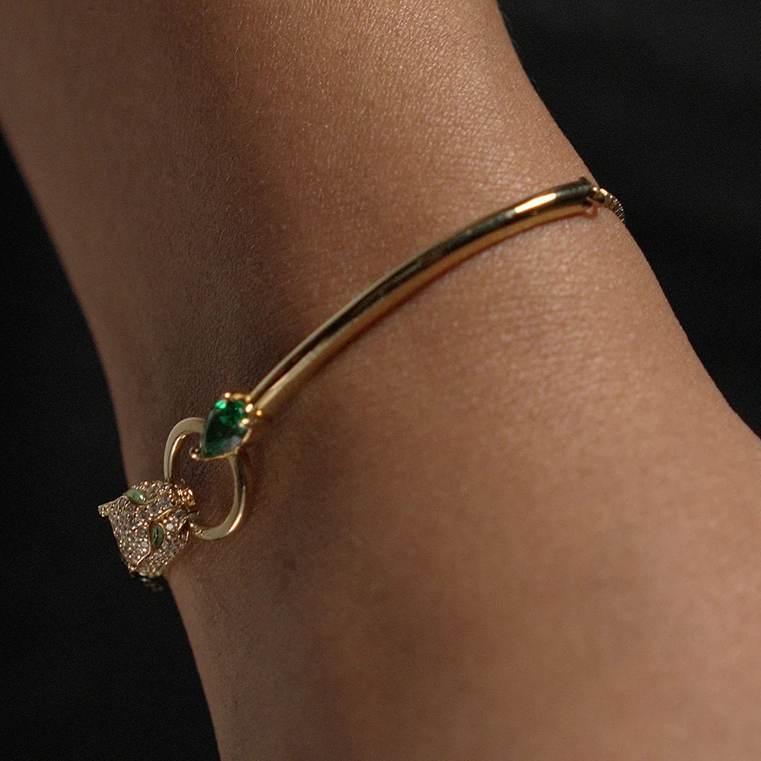 Stay Wild Tiger Adjustable Bracelet - ARTSY SILVER