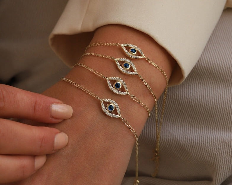 Evil Eye Enamel Bracelet
