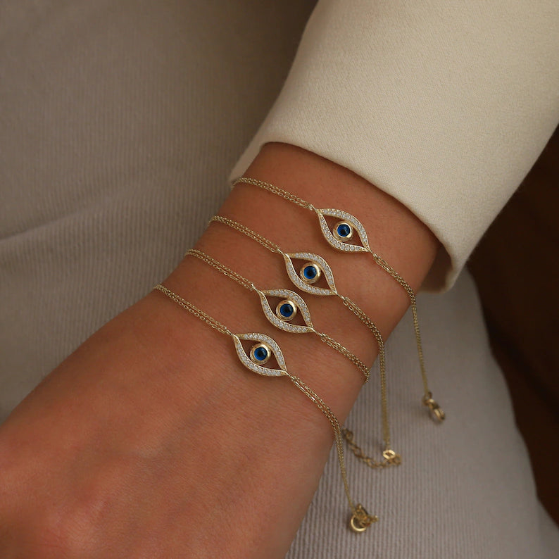 Evil Eye Enamel Bracelet