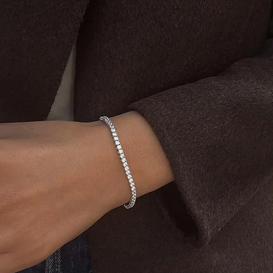 3mm Tennis Bracelet Silver - ARTSY SILVER