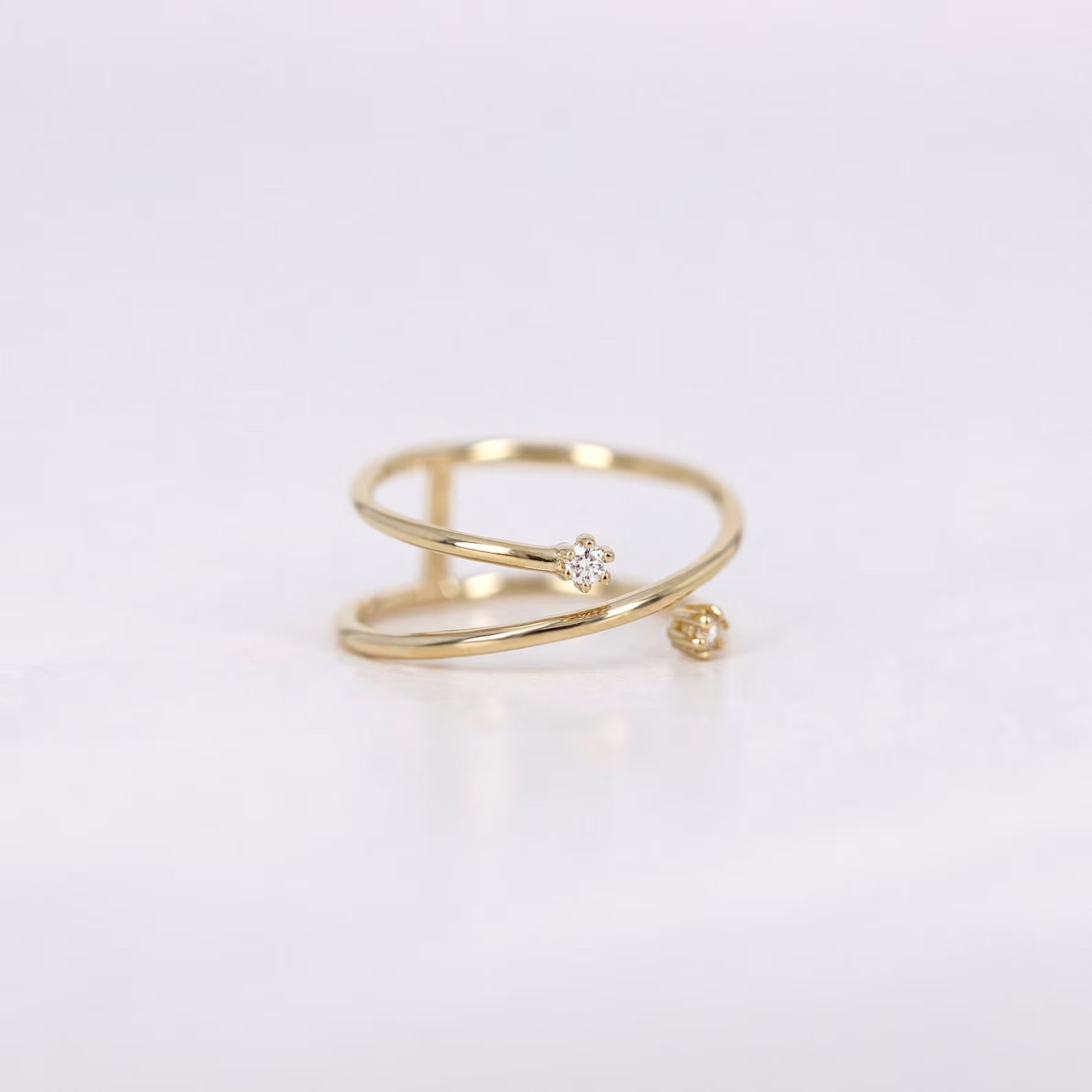 Florence Open Cross Ring - ARTSY SILVER