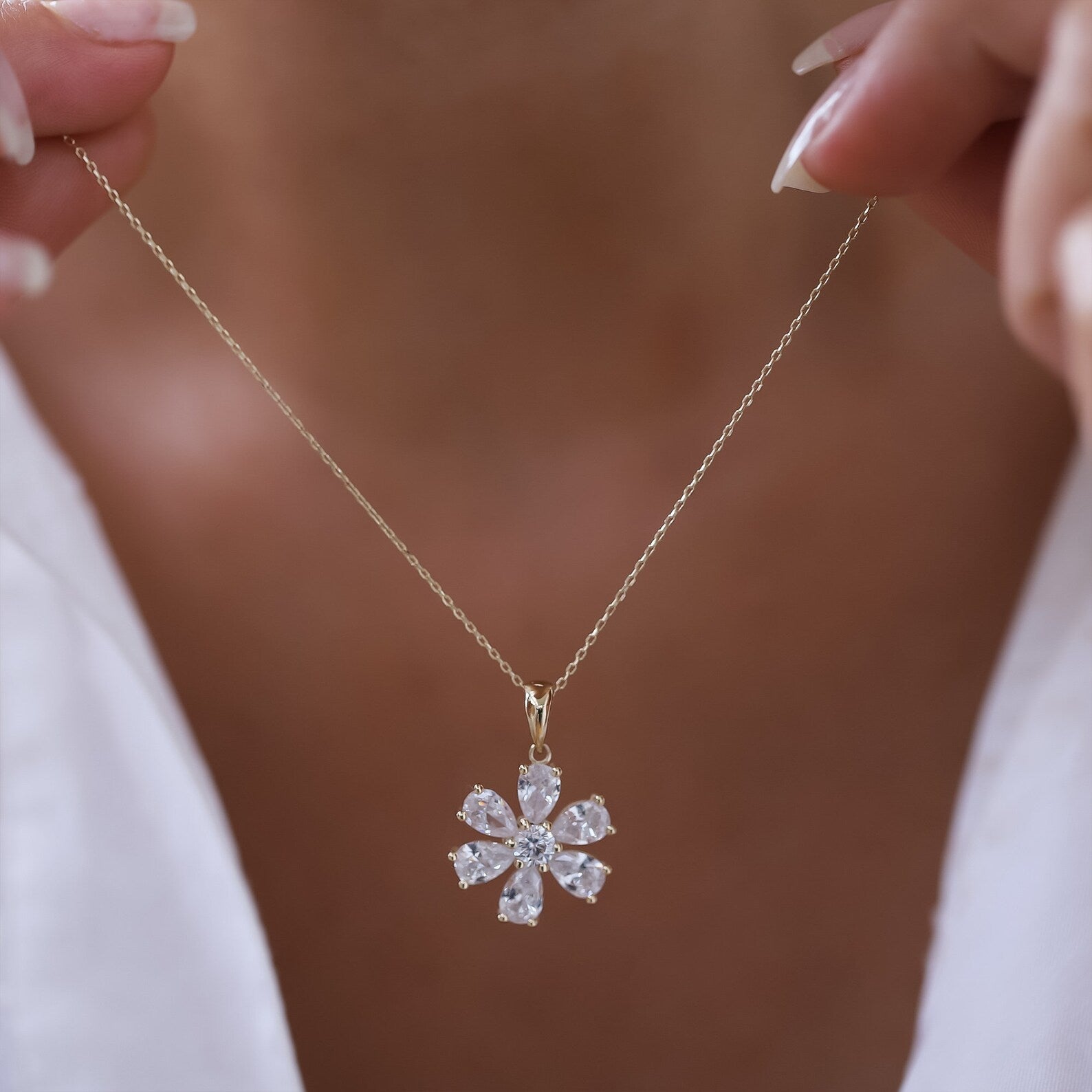 Golden Flower Necklace