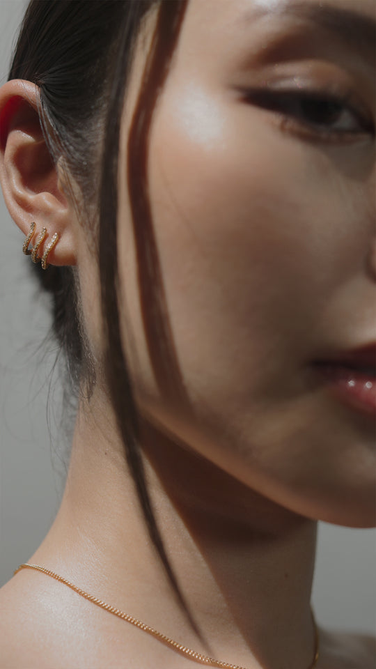 Girls Math Zircon Earrings