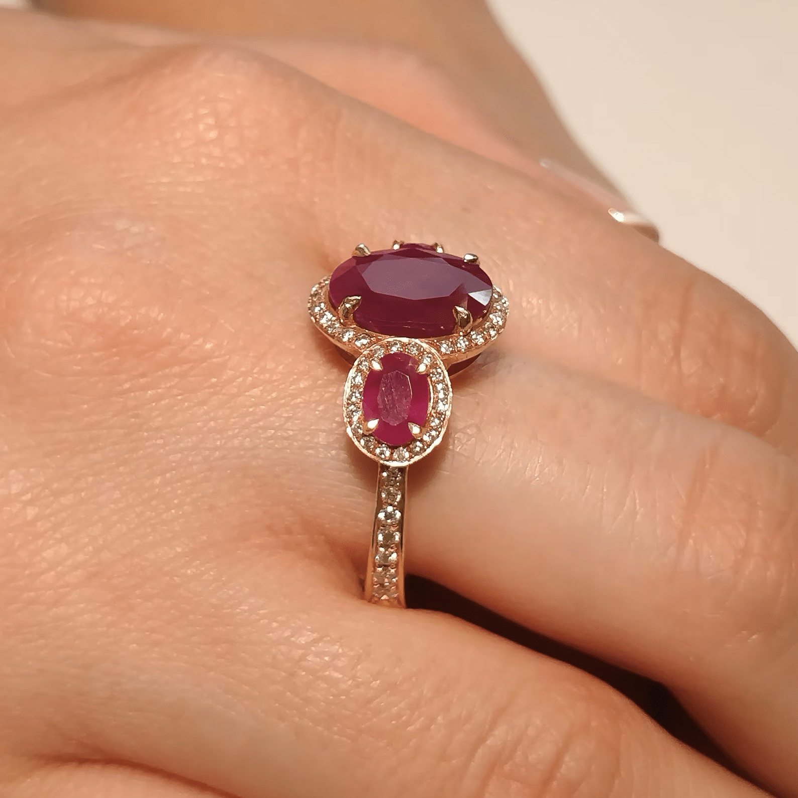 Glory In Ruby Ring - ARTSY SILVER