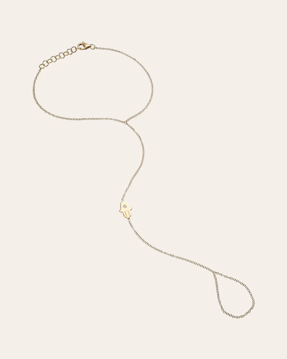 Hamsa Bracelet Gold Plated - ARTSY SILVER