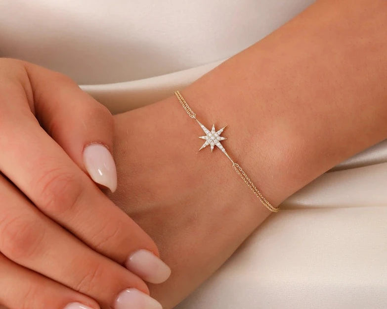 Gold Plating Pole Star Bracelet