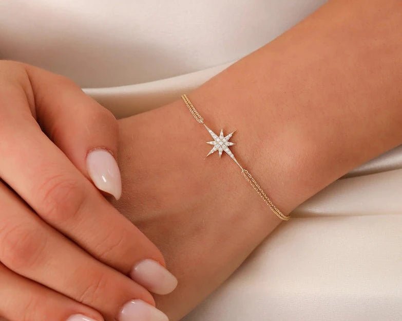 Fizzy Zircons Pole Star Bracelet - ARTSY SILVER