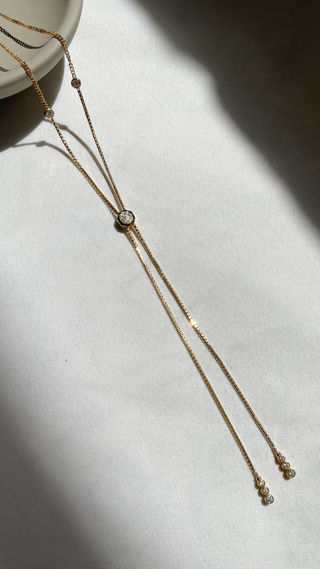 Gold Circle Dangle Tiger Necklace - ARTSY SILVER