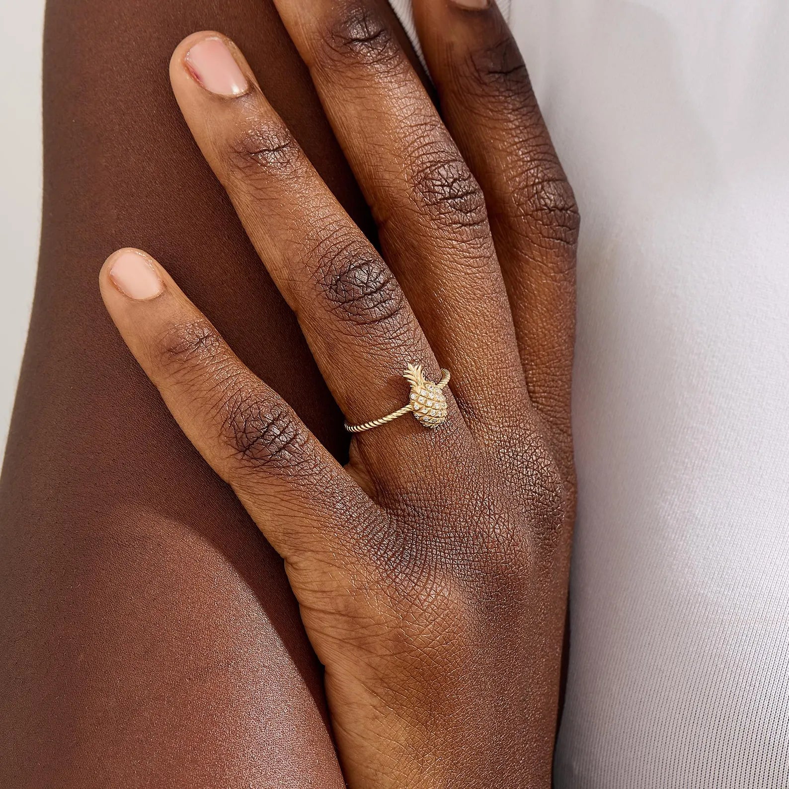 Hawaii Sweetheart Pineapple Ring - ARTSY SILVER