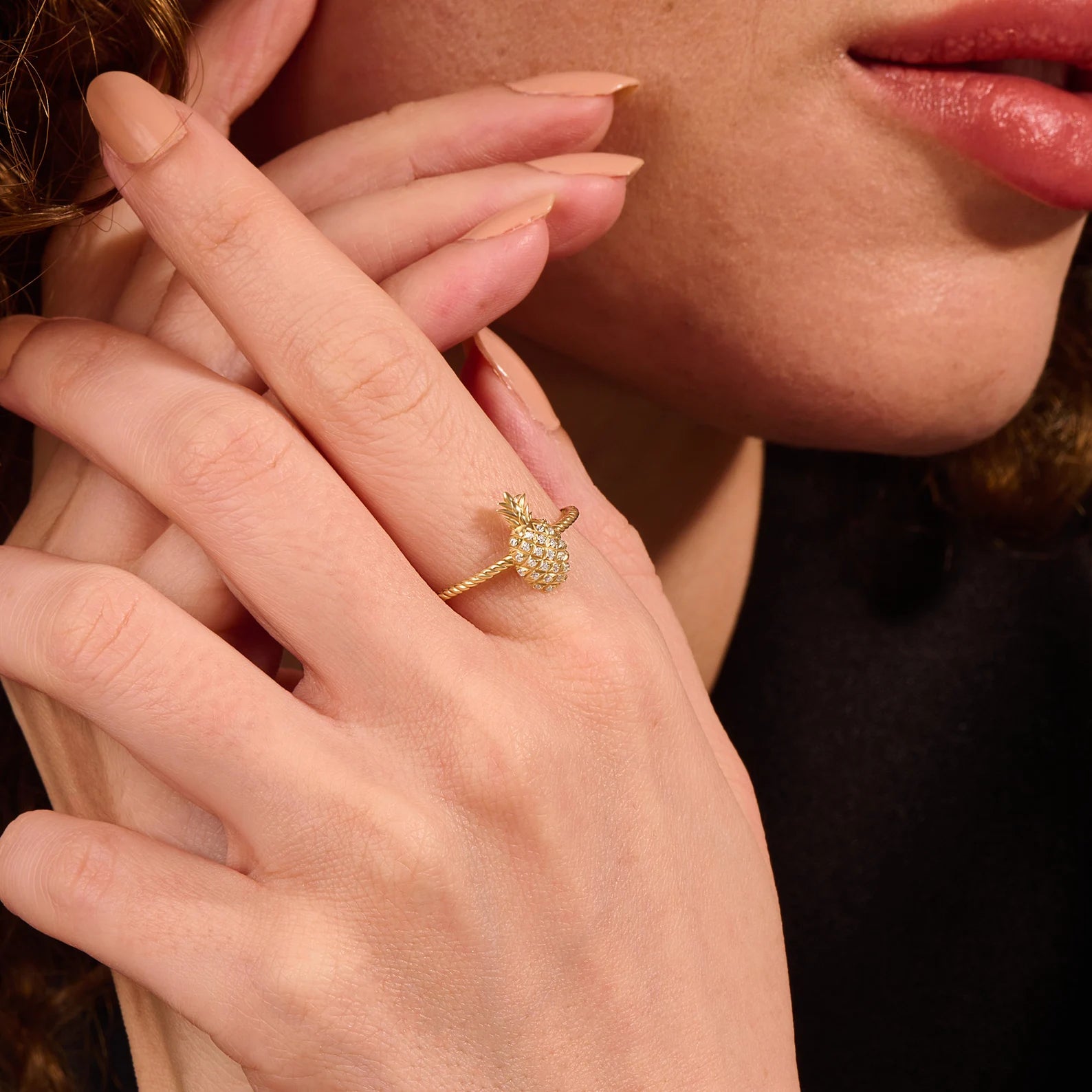 Hawaii Sweetheart Pineapple Ring - ARTSY SILVER