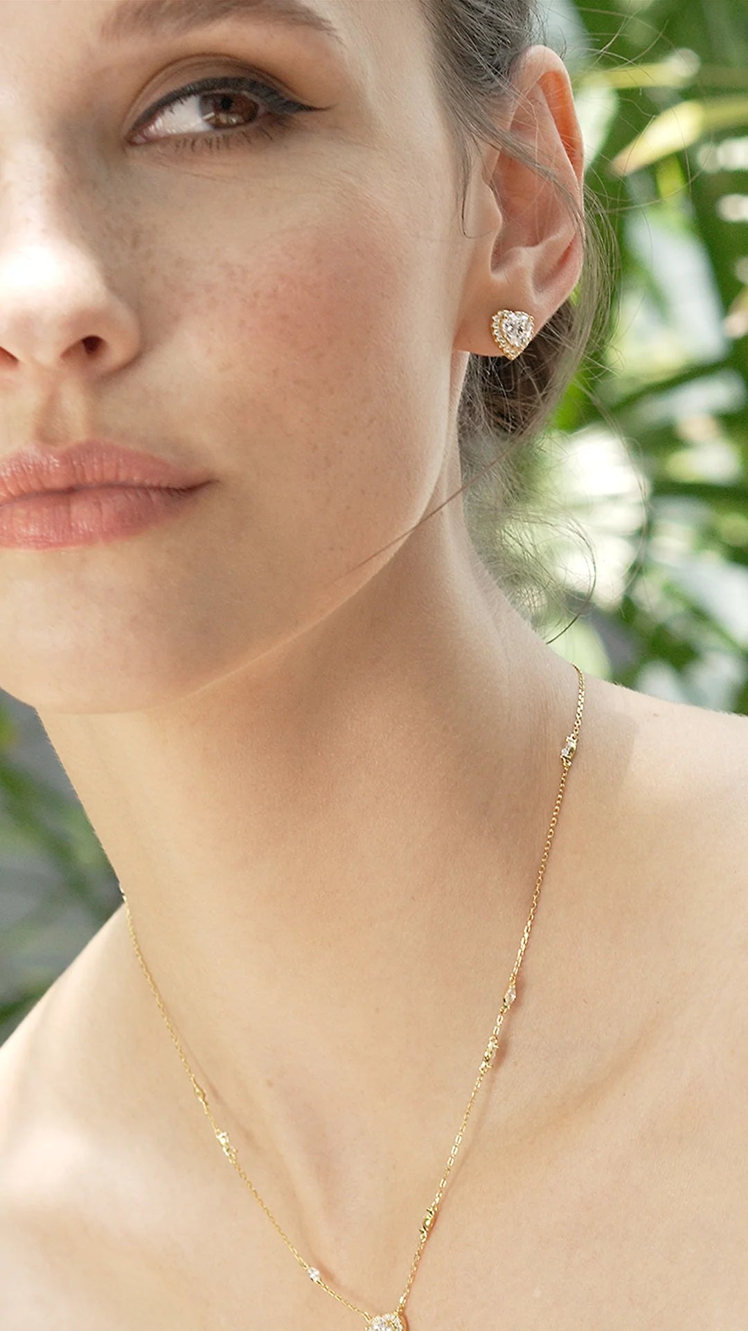 Heart Cut Necklace & Earrings Set - ARTSY SILVER