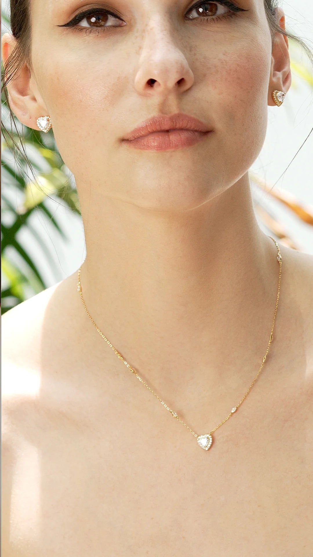 Sweetheart zircon Gold Plating Necklace - ARTSY SILVER