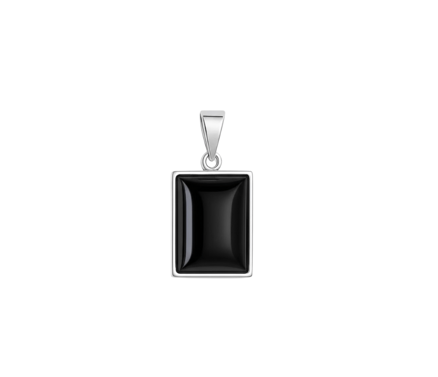 Hot & Cold Black Pendant - ARTSY SILVER