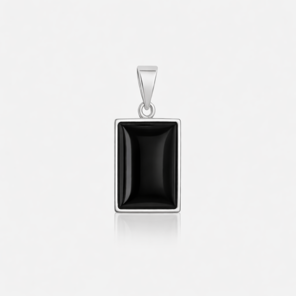 Hot & Cold Black Pendant - ARTSY SILVER