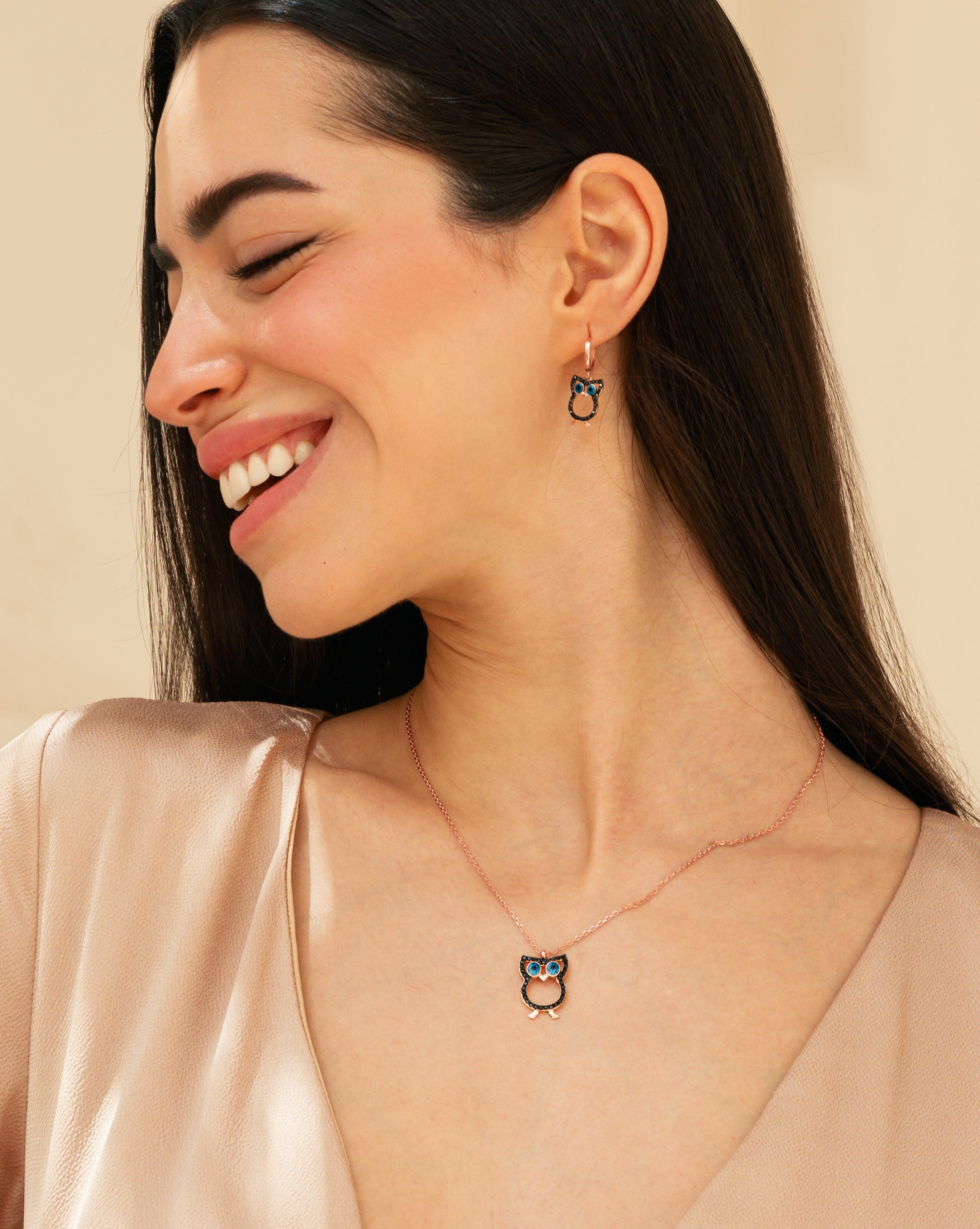 Black Owl Set - ARTSY SILVER