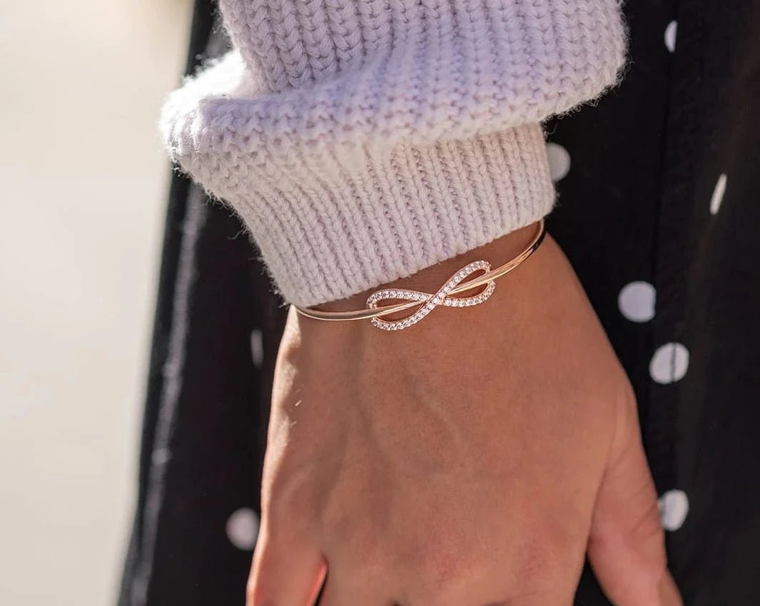 Forever Together Zircon Bangle - ARTSY SILVER
