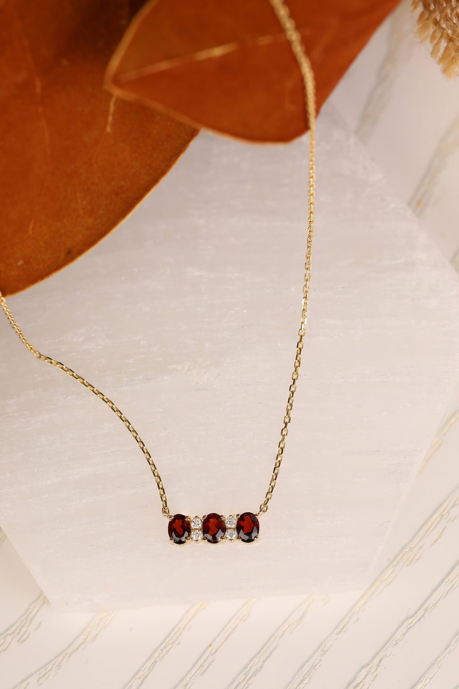 Judith Red Garnet Necklace