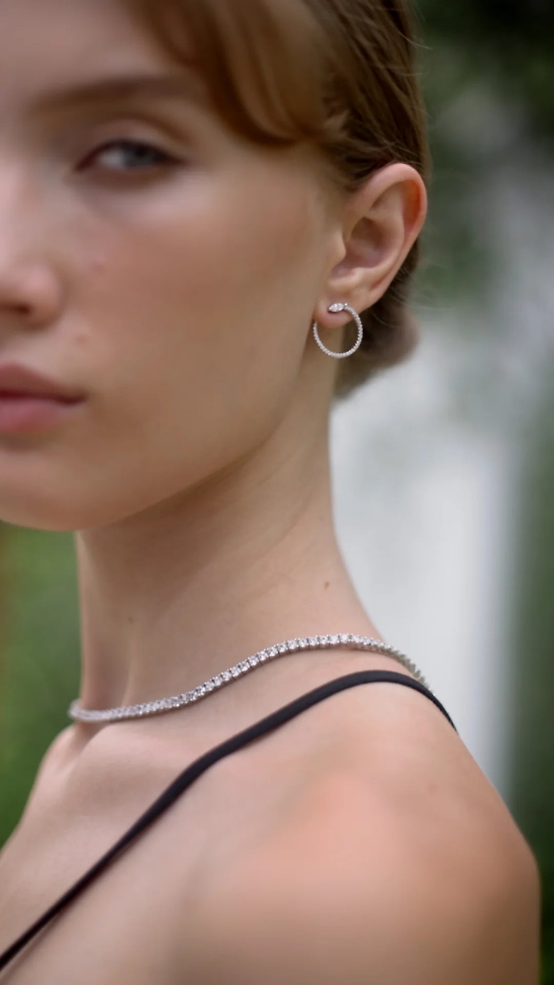 Juliette Marquise Silver Hoops - ARTSY SILVER