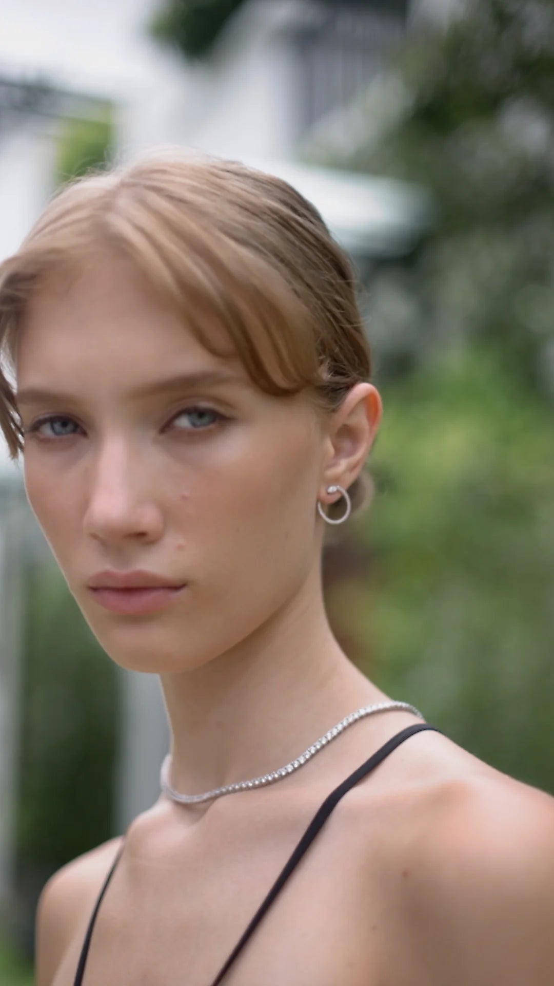 Juliette Marquise Silver Hoops - ARTSY SILVER