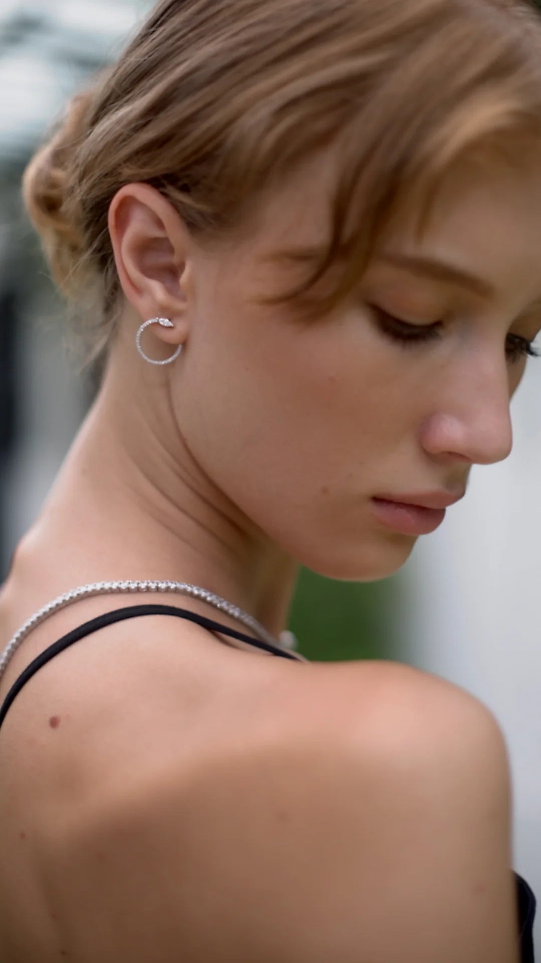 Juliette Marquise Silver Hoops - ARTSY SILVER