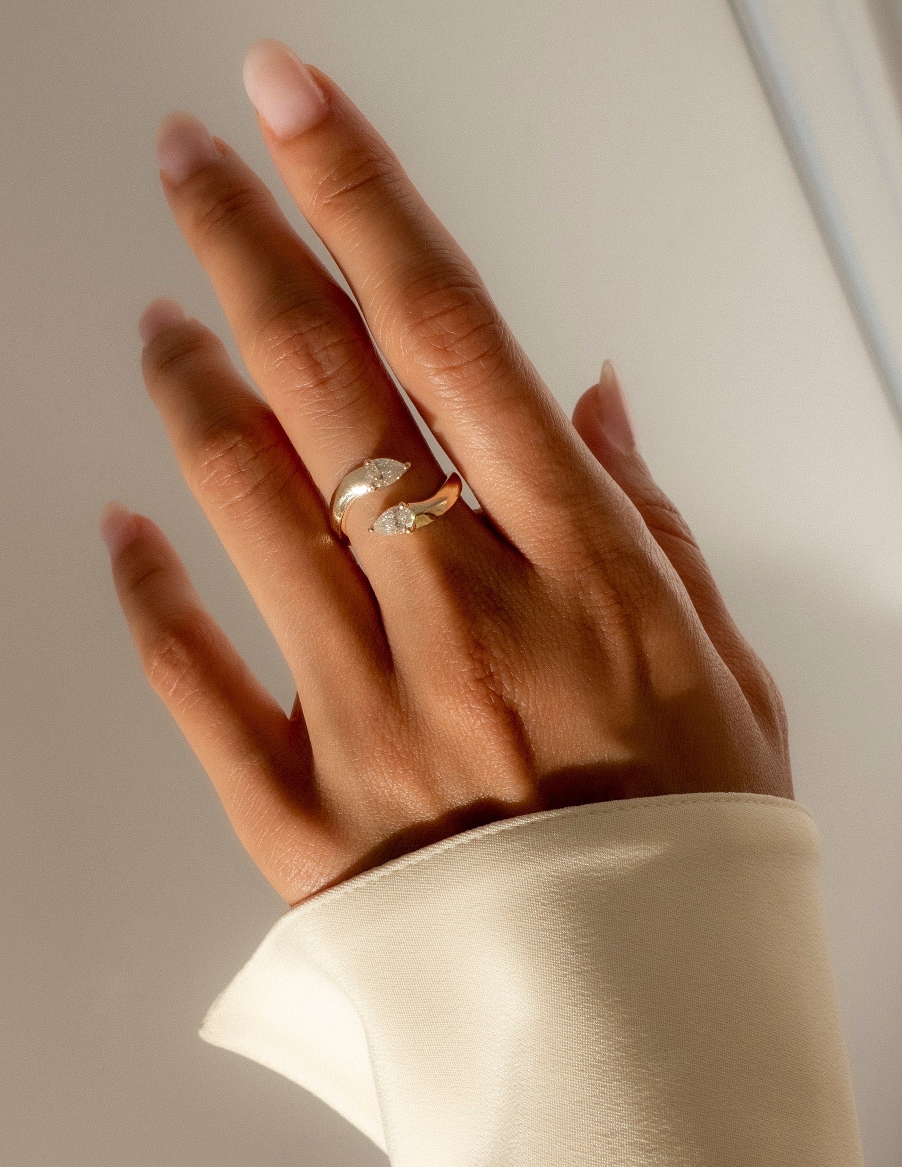 Dont Blink Open Ring - ARTSY SILVER