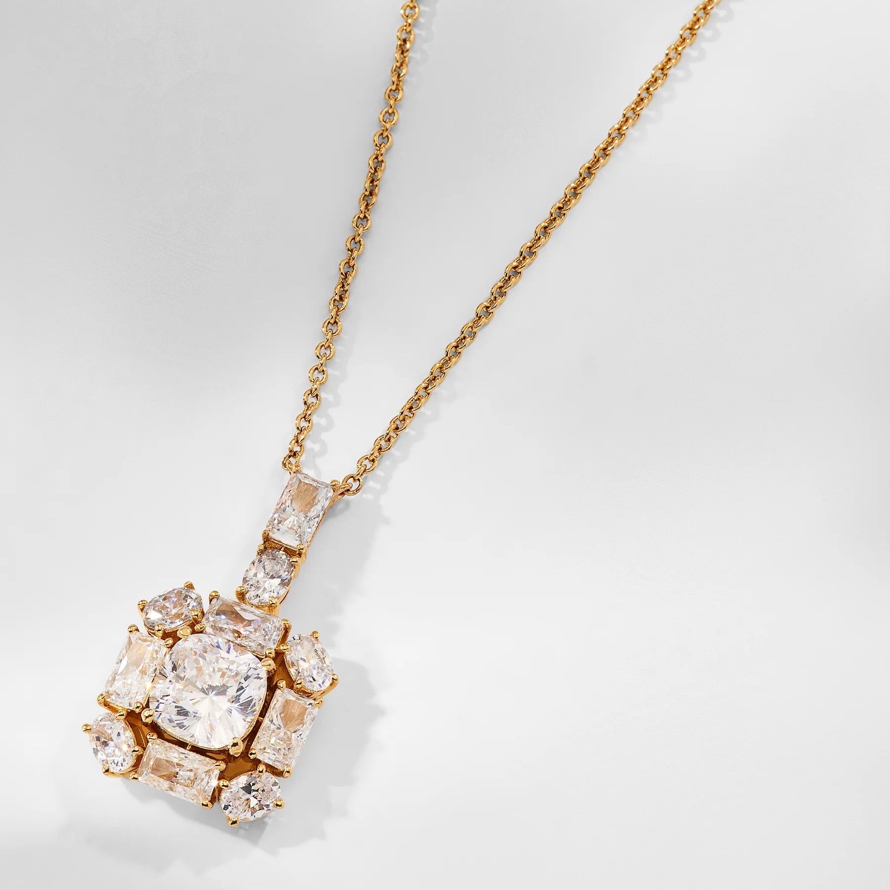 Radiance Halo Drop Necklace