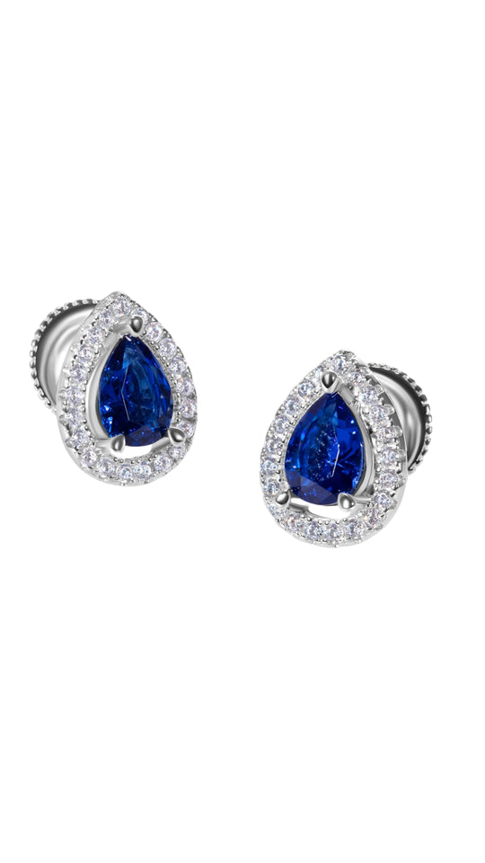 Lady Diana Blue Sapphire Earrings