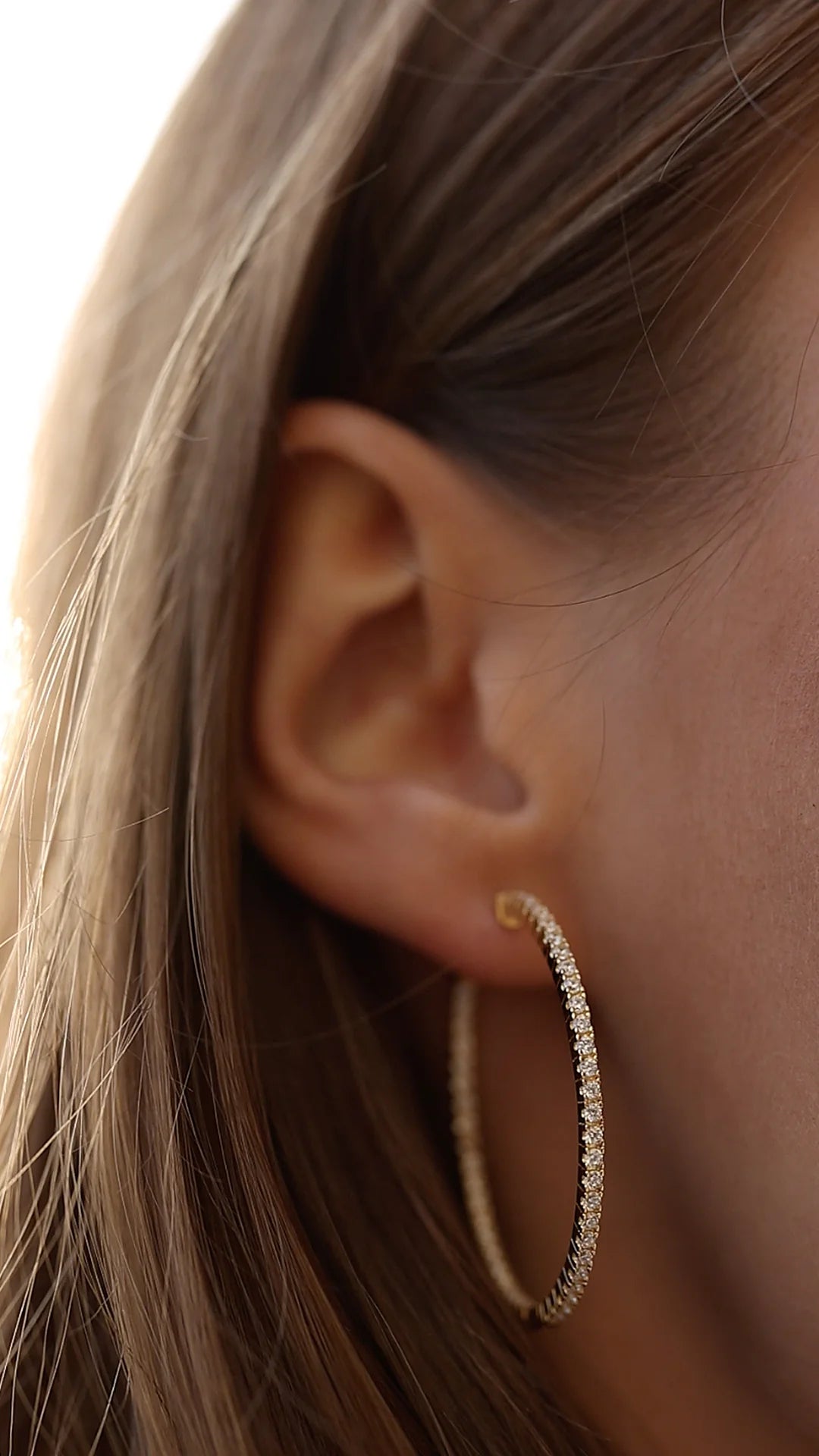 Large Hoops Gold Plating