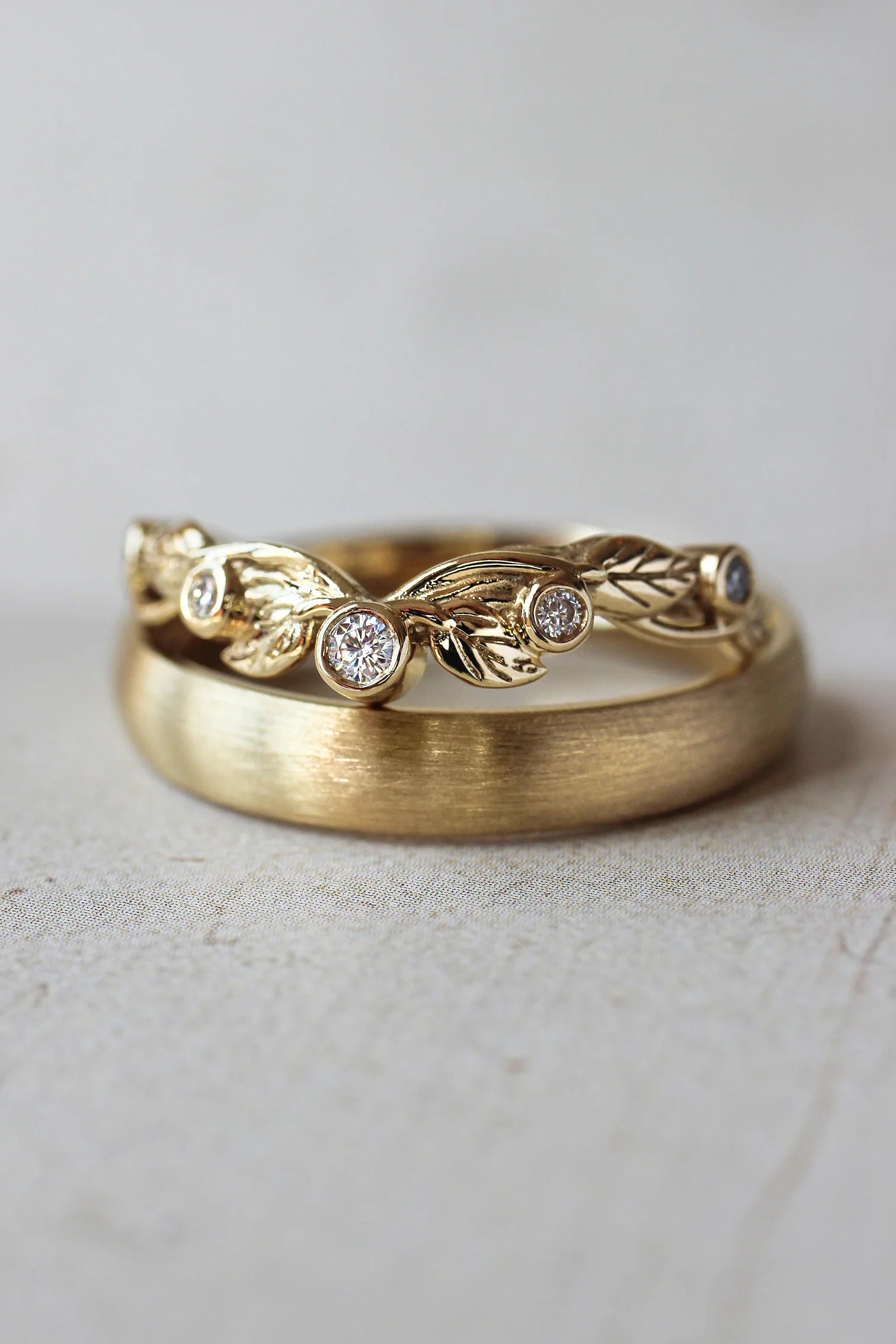 Leaf & Luster Zircon Ring