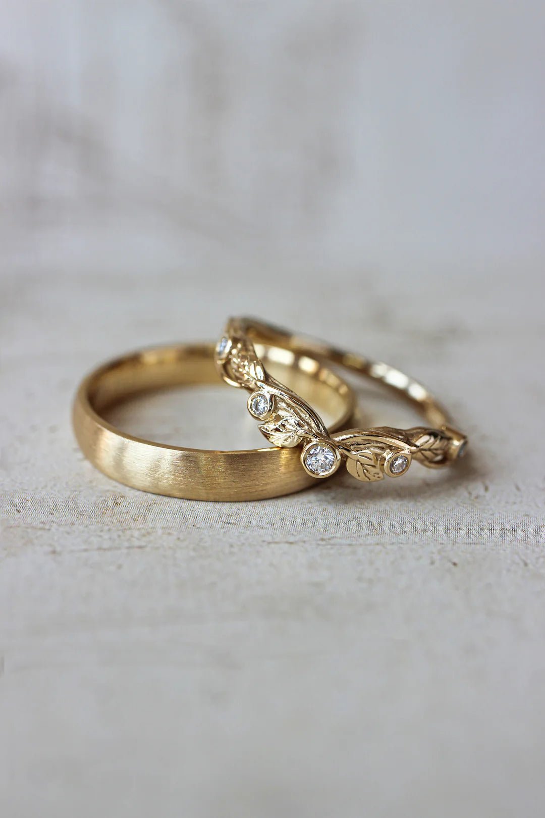 Leaf & Luster Zircon Ring - ARTSY SILVER