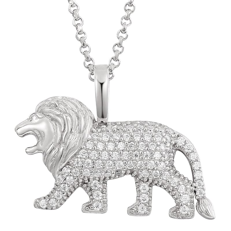 Lion Zircon Stone Necklace