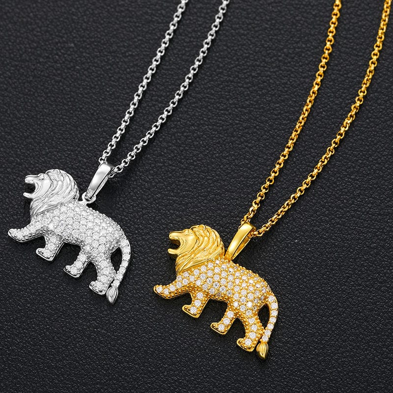Lion Zircon Stone Necklace