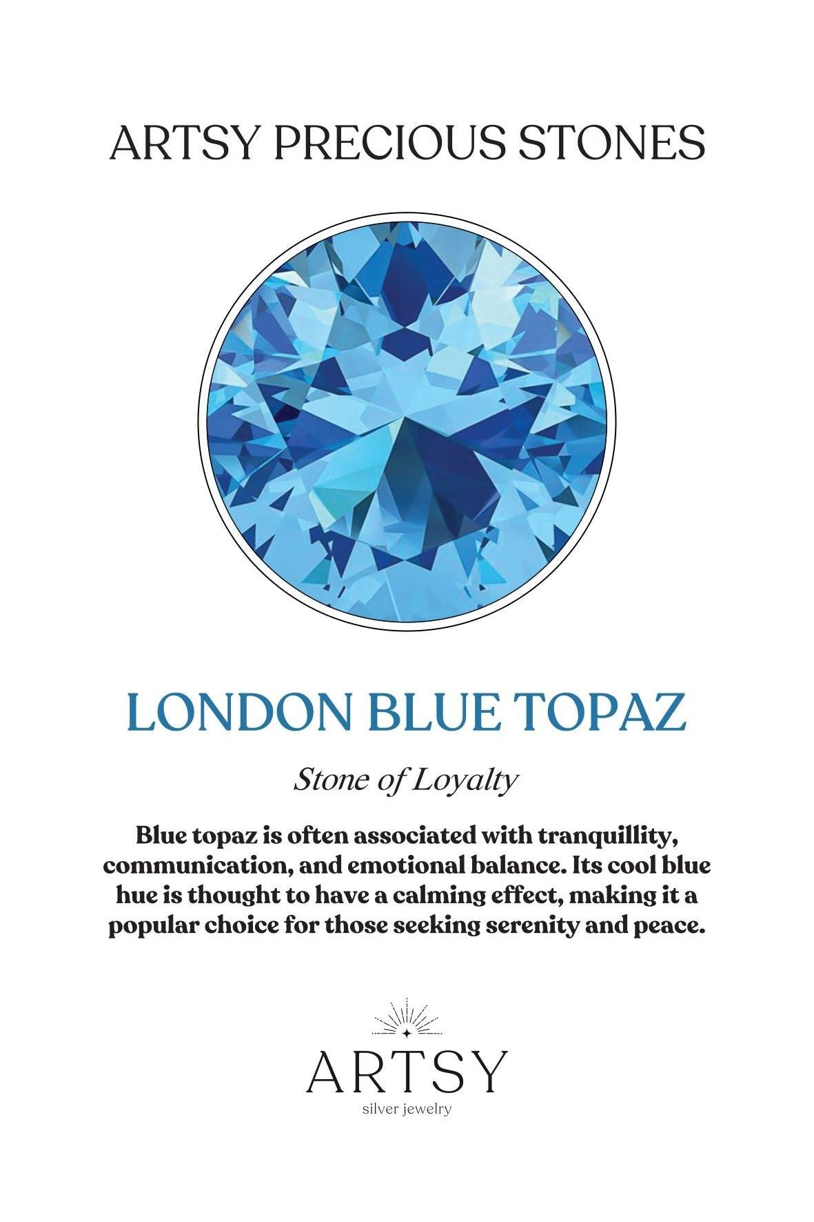 Dolce Vita London Blue Topaz Ring - ARTSY SILVER