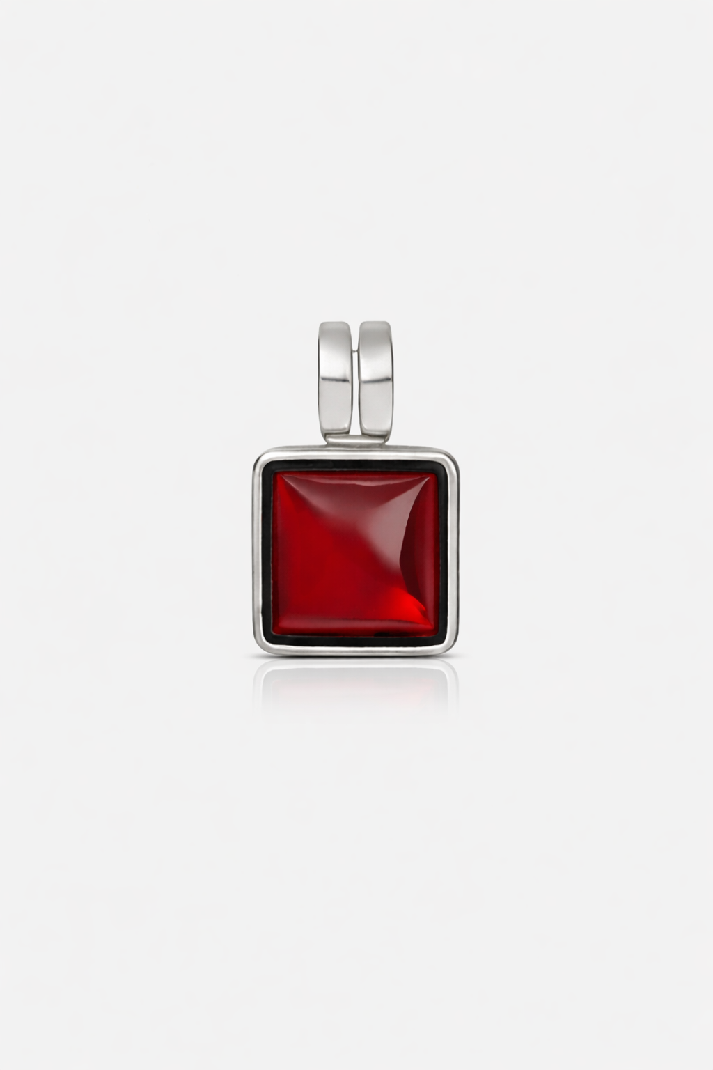 Lovebomber Red Pendant - ARTSY SILVER