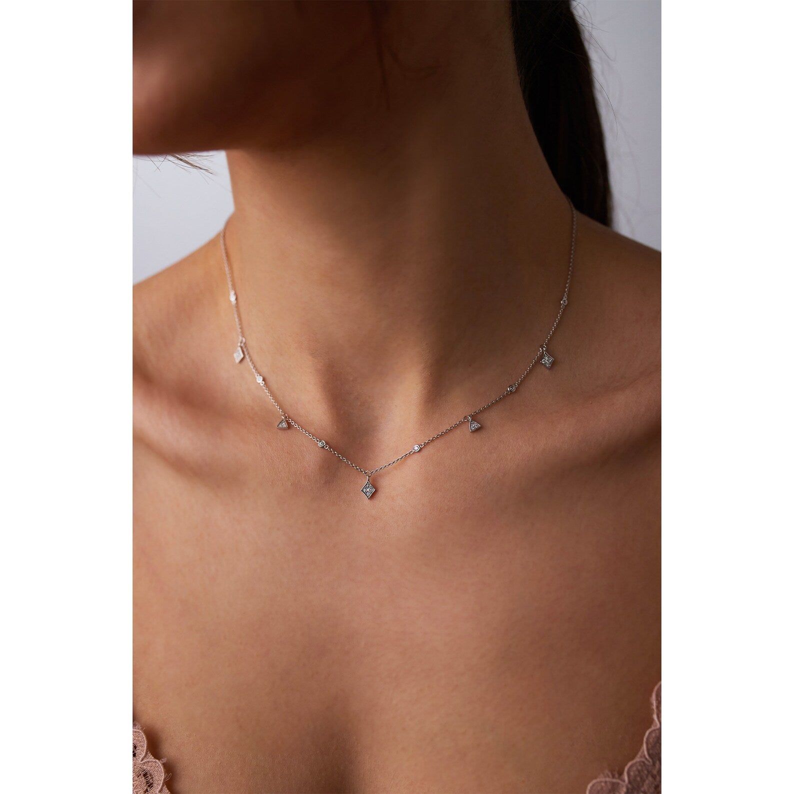 Lucky Charmed Zircon Necklace