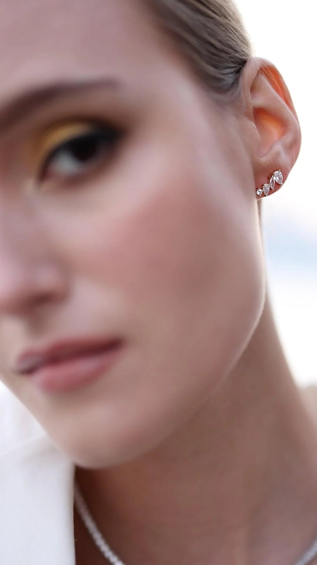 Marquise Earrings Gold Plating