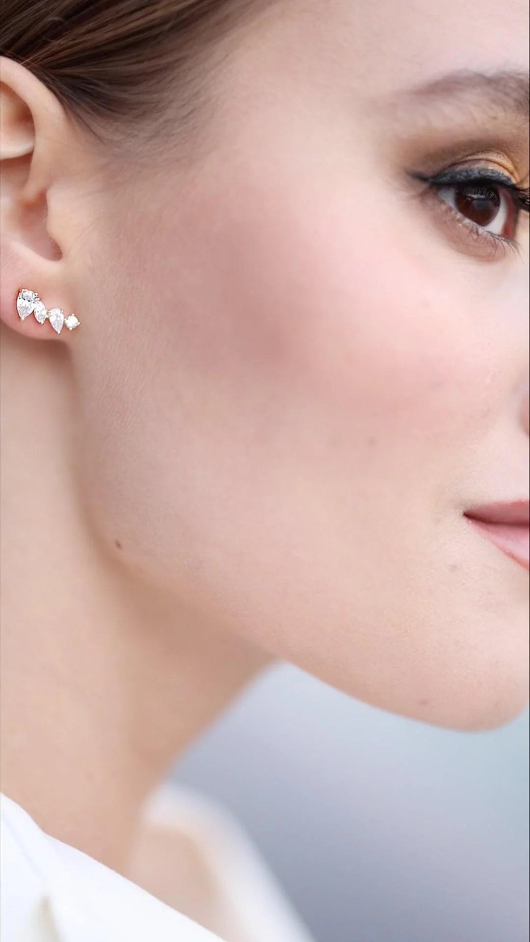 Marquise Earrings Gold Plating