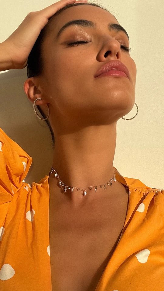 Diva Marquise Adjustable Necklace - ARTSY SILVER