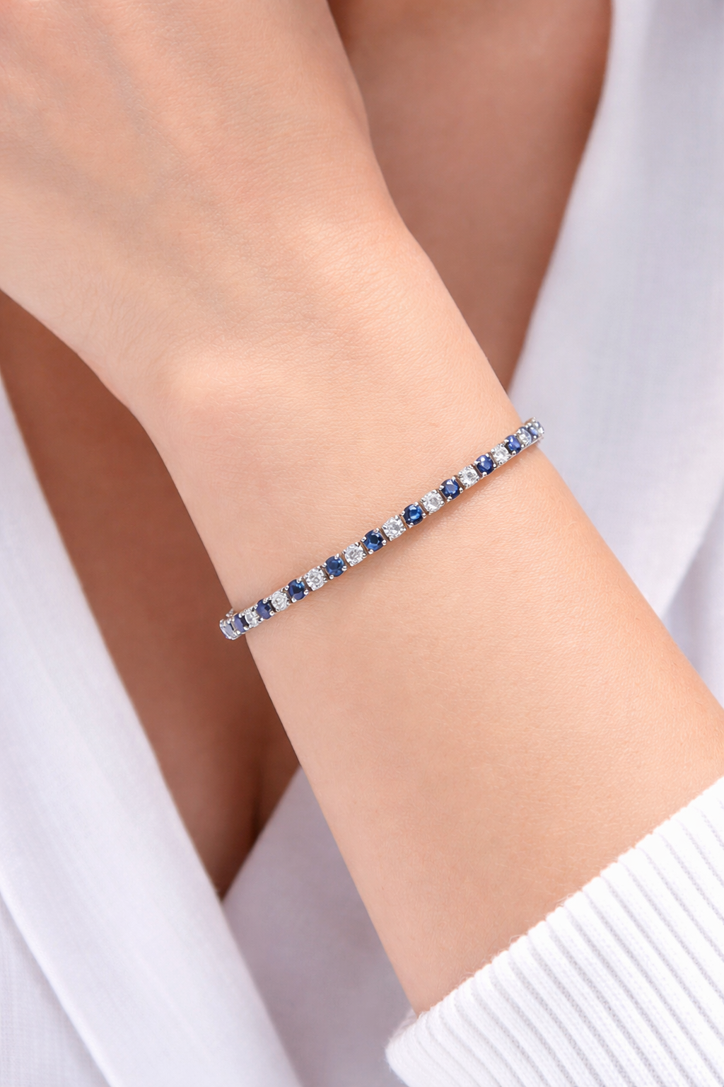 Midnight Sapphire Tennis Bracelet