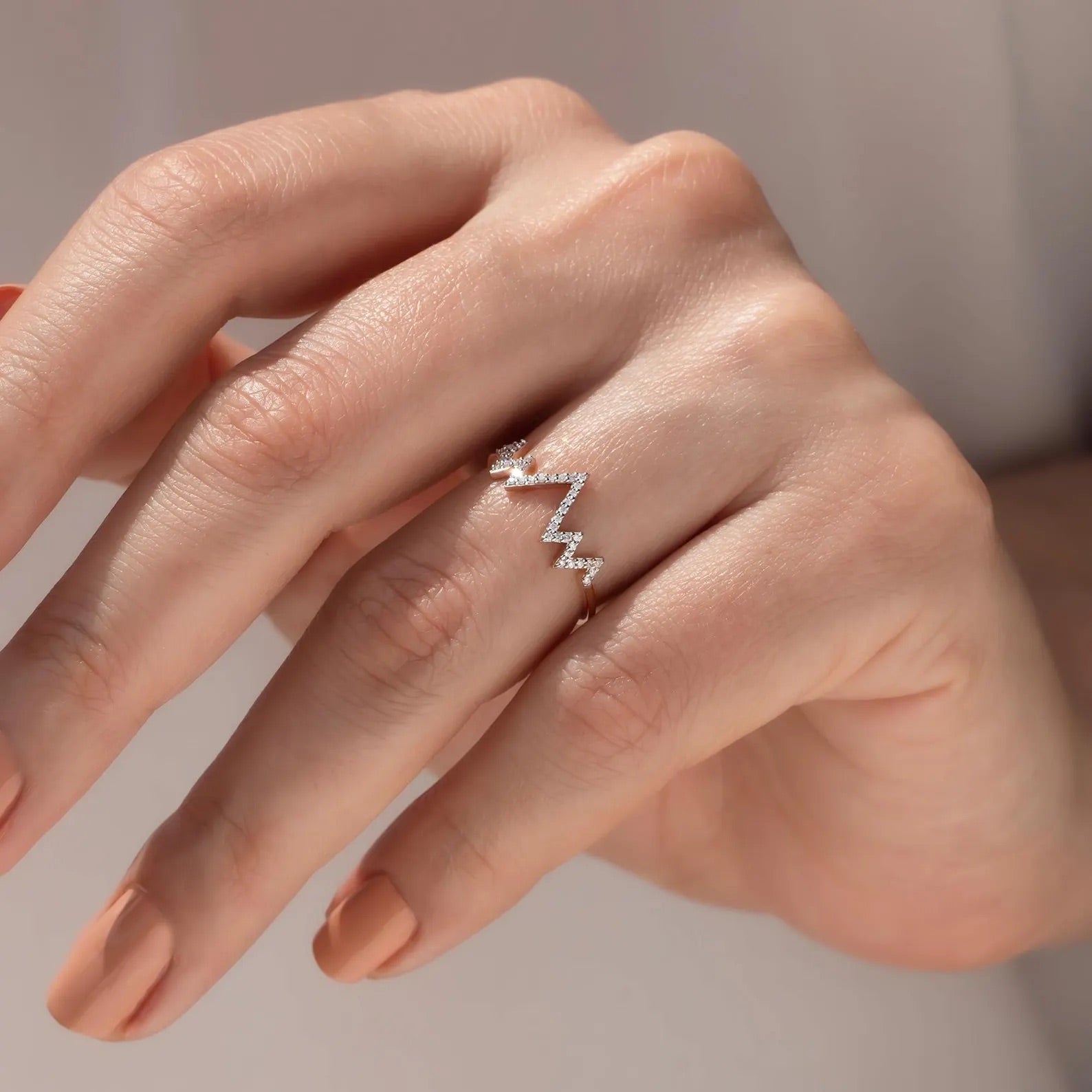Modern -Zigzag -Ring