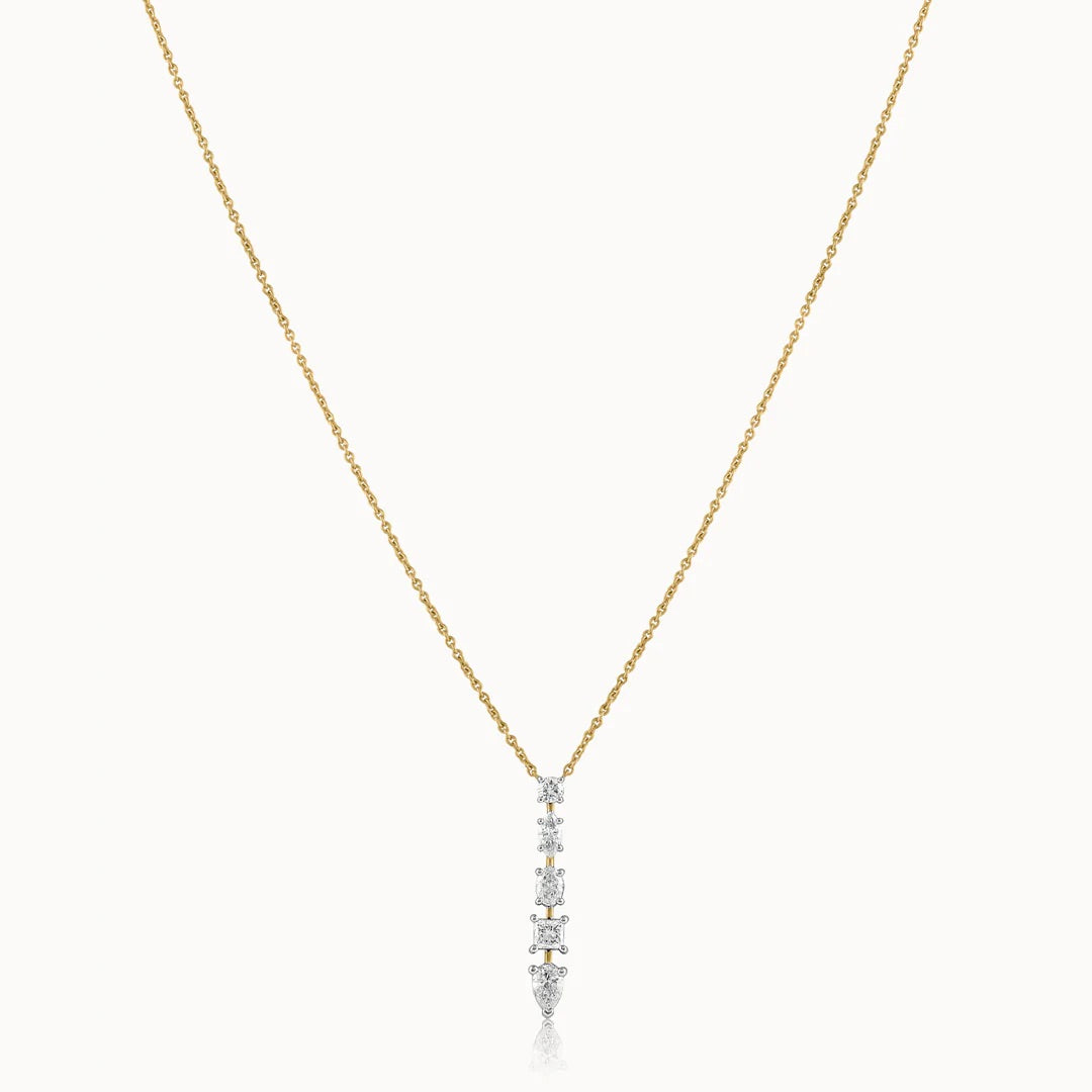 Golden Glow Zircon Necklace