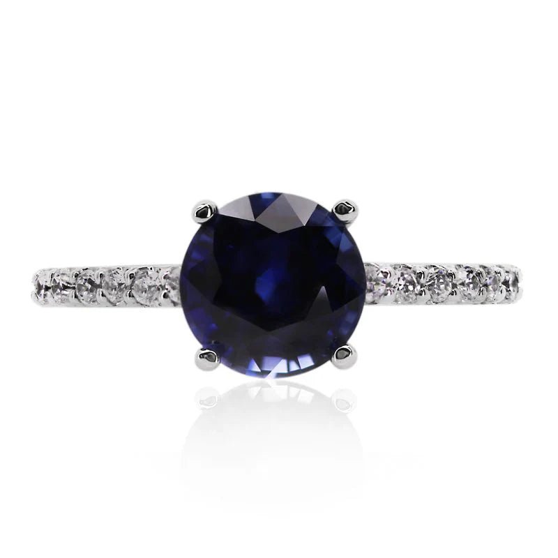 My Heart’s Keeper Blue Sapphire Ring - ARTSY SILVER