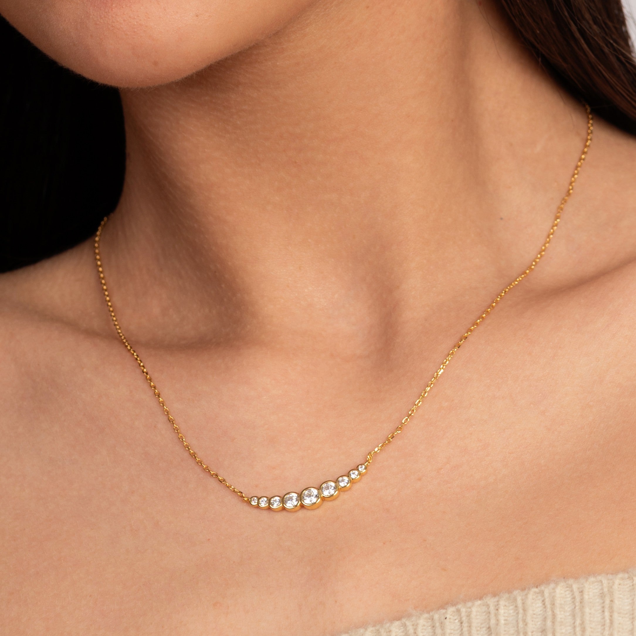 Nine Moons Zircon Necklace