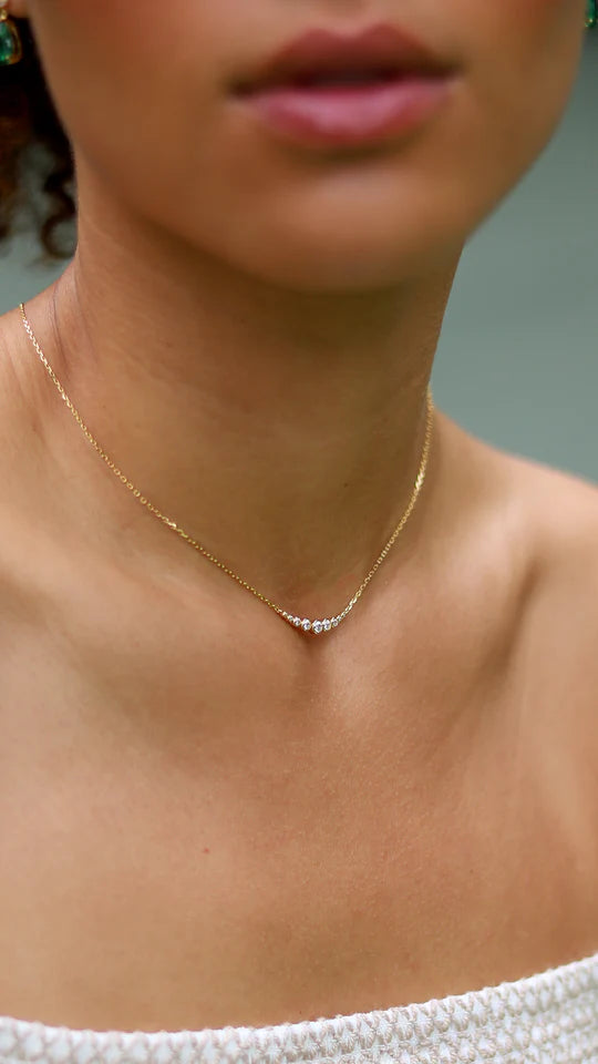 Nine Moons Zircon Necklace