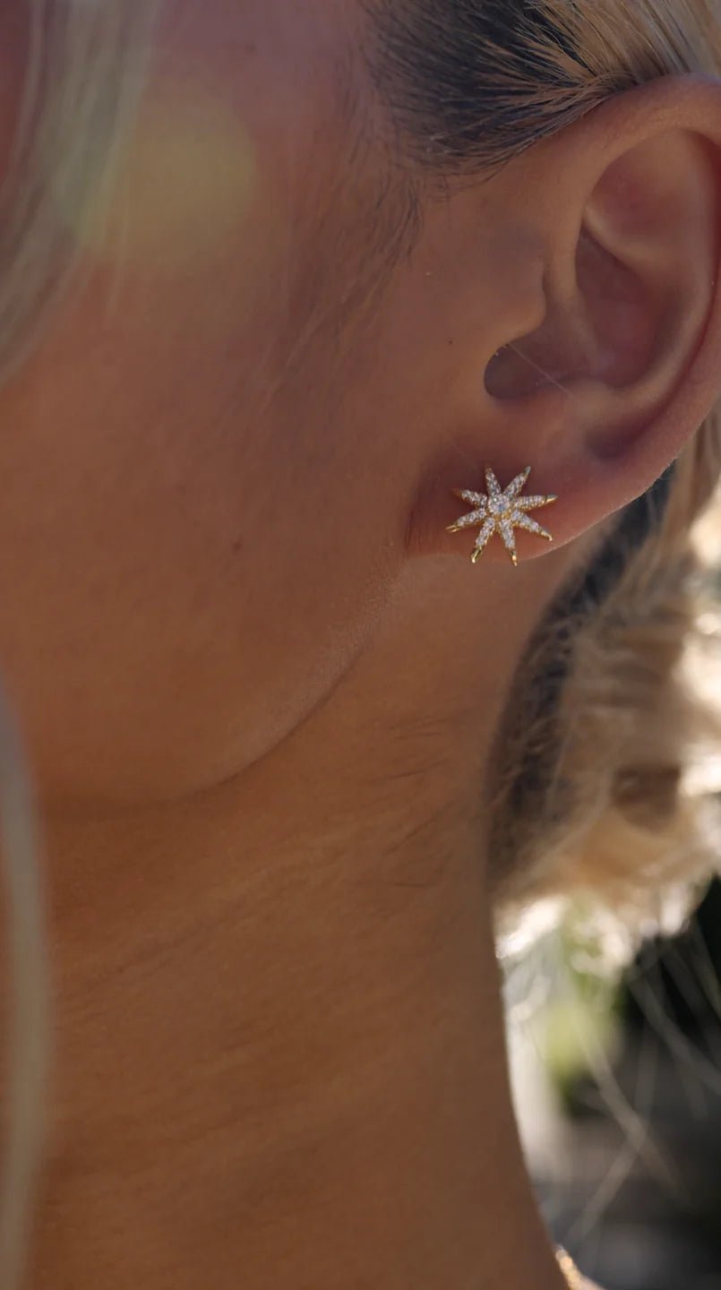 North Star Studs Gold Plating - ARTSY SILVER