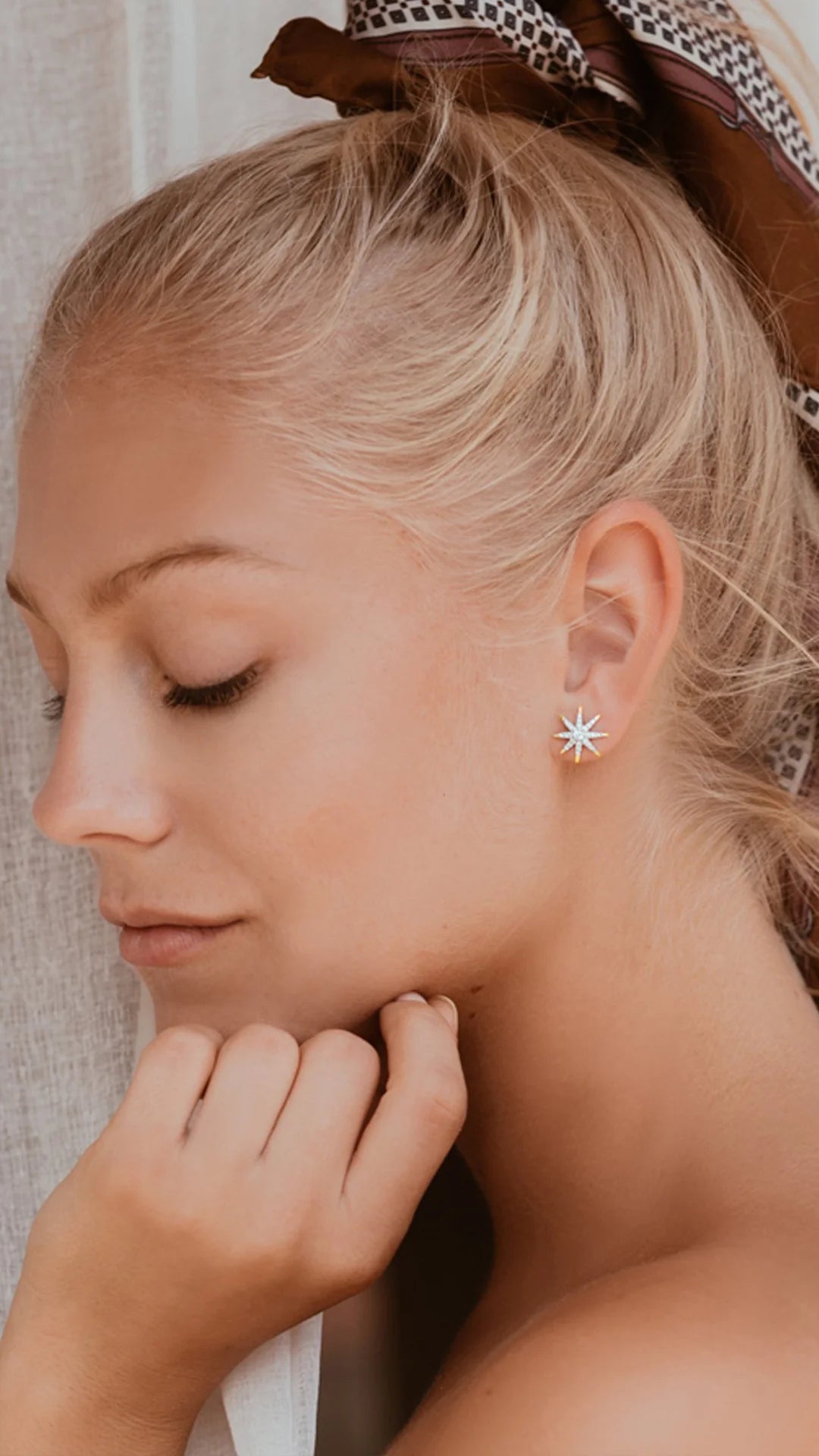 North Star Studs Gold Plating - ARTSY SILVER