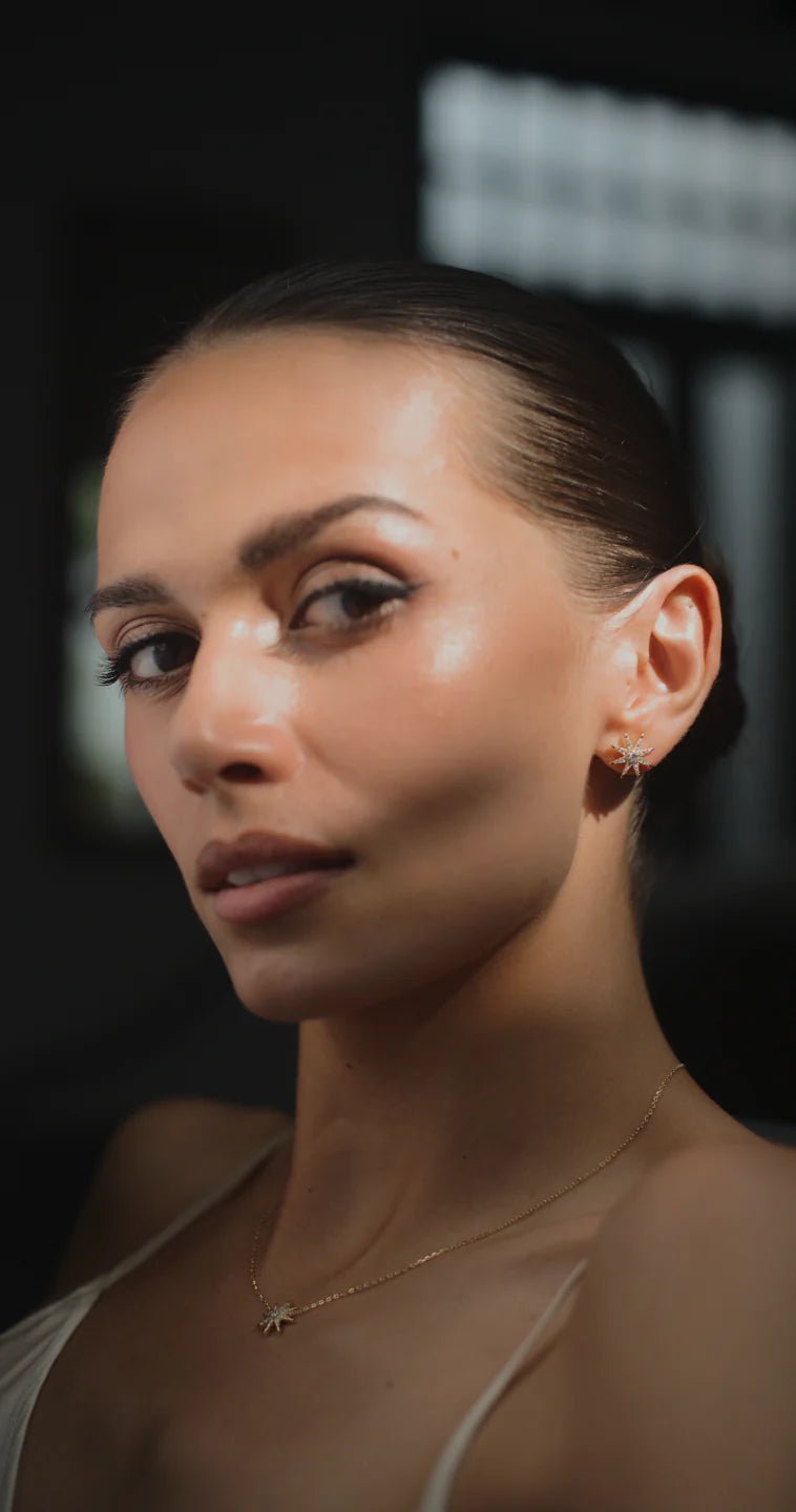 North Star Studs Gold Plating - ARTSY SILVER