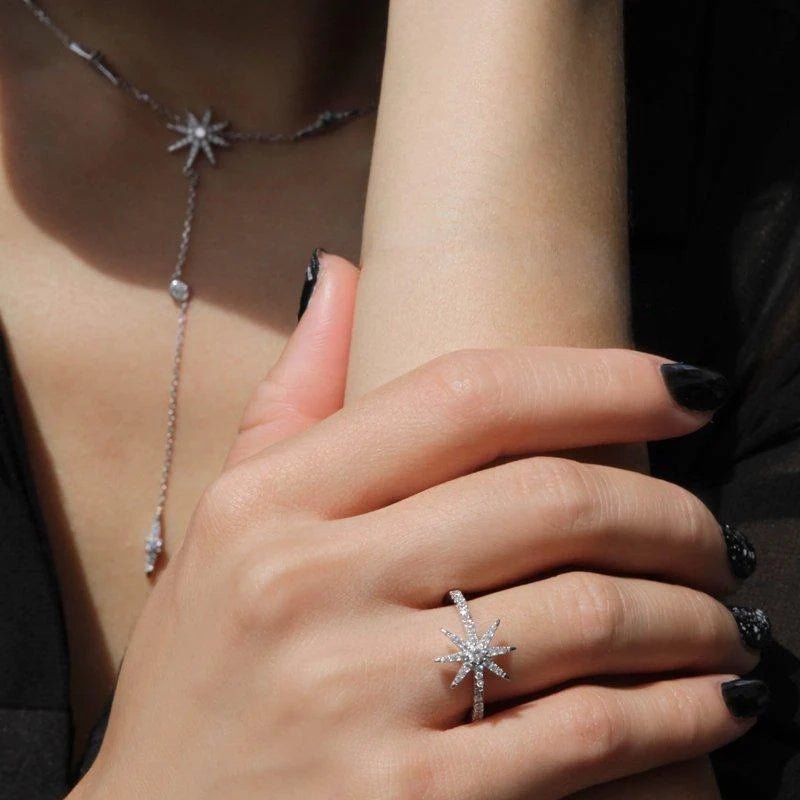 North Star Ring - ARTSY SILVER