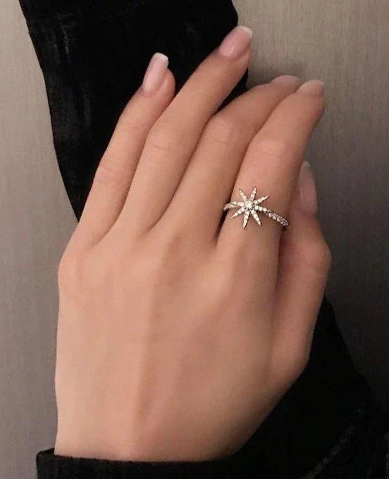 North Star Ring - ARTSY SILVER