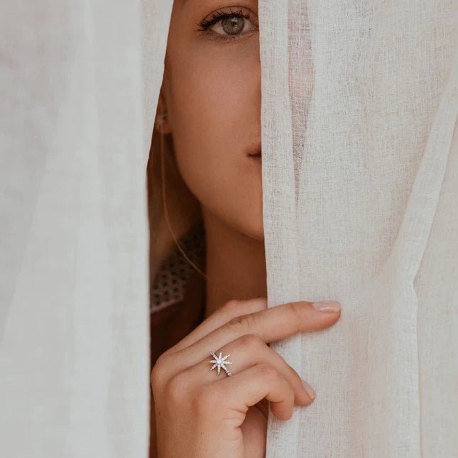 North Star Ring - ARTSY SILVER